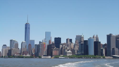Manhattan - Blick von der Staten Island Ferry