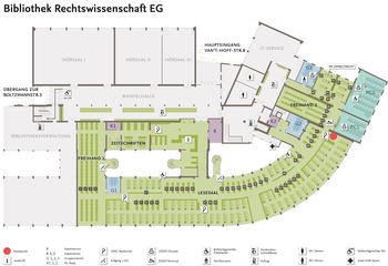 Übersichtsplan EG Bibliothek Rechtswissenschaft