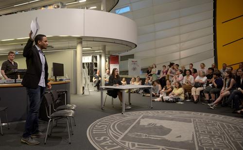 Student Group Presentation in the Philological Library