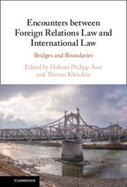 Buchcover Encounters between Foreign Relations Law and International Law  Bridges and Boundaries