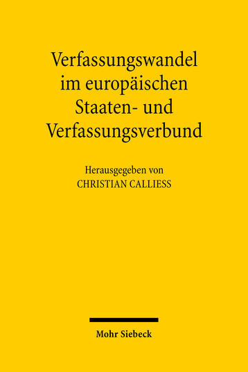 Cover_Verfassungswandel im europäischen Staaten- und Verfassungsverbund