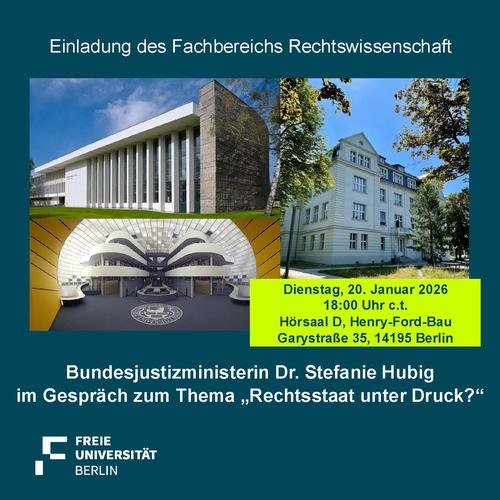 Ankündigung: Bundesjustizministerin Dr. Hubig im Gespräch am 20. Januar 2026