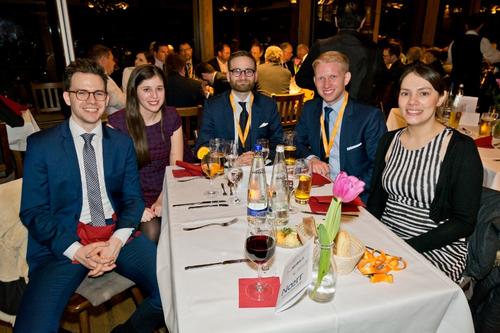 Das Jessup Moot Court Team 2017  v.l.: Mark Manow, Valentina Chiofalo, Carl Nägele, Matthias Konrad, Svenja Gutsche