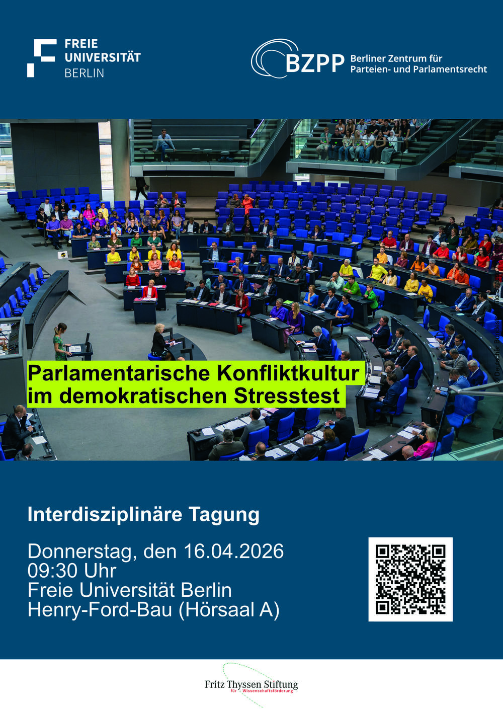 Plakat Parlamentarische Konfliktkultur