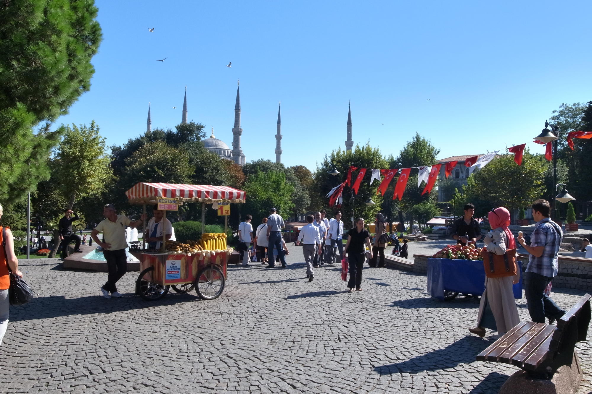 Marktplatz in der Nähe der Hagia Sophia