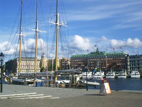 Yachthafen in der Nähe der Altstadt Gamla Stan