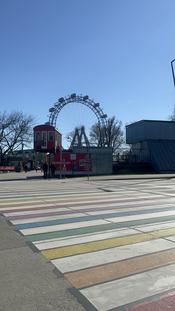Rainbow Crosswalk Prater Wien