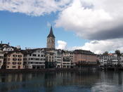 Die Züricher Innenstatt an der Limmat