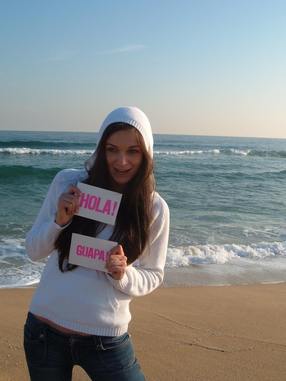 Praktisches Sprachtraining am Strand von Barcelona