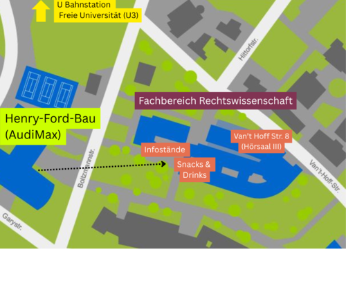 Lageplan inFU Tag Fachbereich Rechtswissenschaft